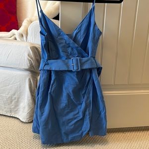 Zara blue wrap dress size M